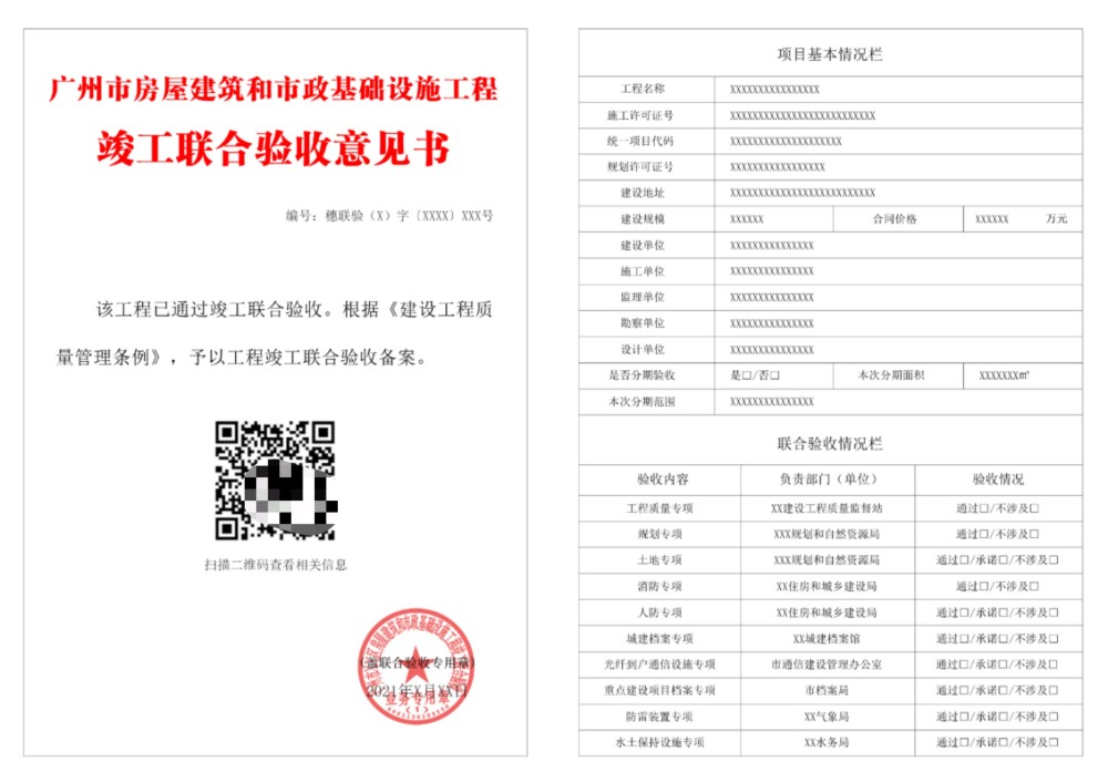 驗(yàn)收組人員簽署的工程竣工驗(yàn)收意見(jiàn)